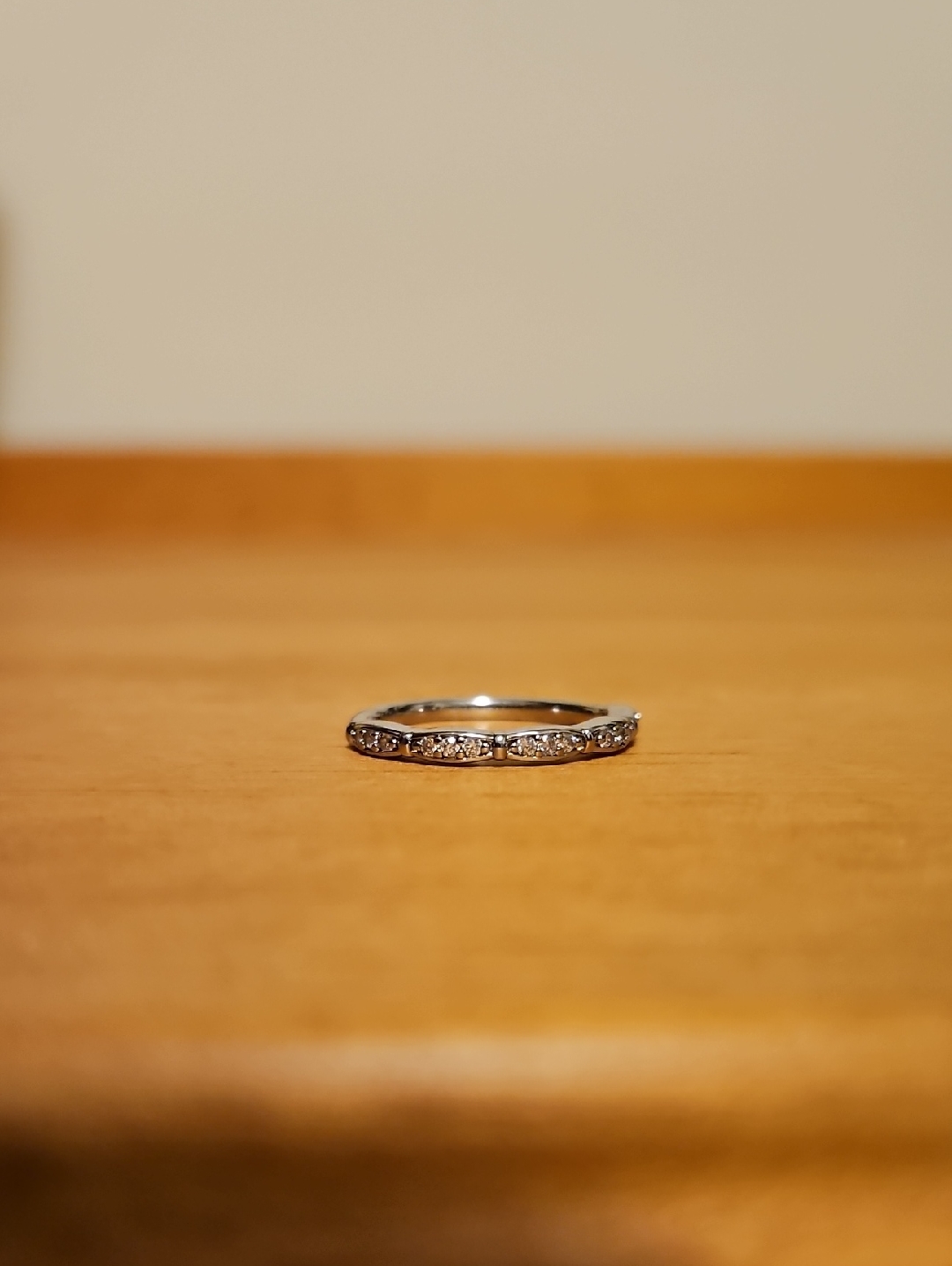 White Gold Plated Womens Band